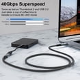 thumbnail image 2 of USB4.0 Cable 240W Fast Charging USB C Cord 40Gbps Data Transfer Supports 8K@60HZ, 2 of 9