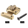 thumbnail image 3 of Uxcell Rotate Bolt Latch, Zinc Alloy Door Lock Gate Latches, 2.6x2" Bronze 2Pack, 3 of 6