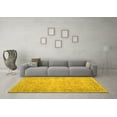 thumbnail image 3 of Ahgly Company Indoor Square Persian Yellow Traditional Area Rugs, 4' Square, 3 of 4