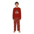 thumbnail image 5 of Family Matching Gnome Christmas Pajama Set, Festive Red with Holiday Gnome Design, 5 of 7