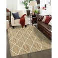 thumbnail image 3 of Unique Loom Braided Jute Collection Area Rug - Trellis (5' 1" x 8' Rectangle White/Ivory), 3 of 6