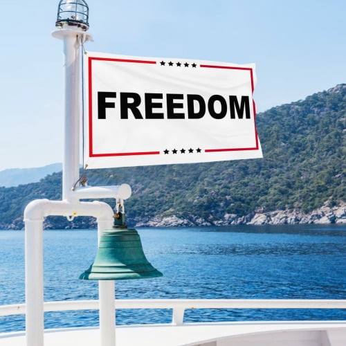 Freedom Flag 4x6 Ft Double Sided American Flags for Outside Freedom Flags Banner for House Garden Yard Home Patio Decoration Outdoor Indoor Display