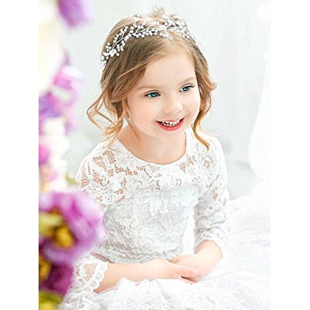 Yean Babys Breath Hair Piece Wedding Hair Vine Sillver Rhinestone Headband Bridal Branch Crystal Wreath Crown Bridal Flower Vine Accessories For Bride And Bridesmaid 15 74inches Silver Walmart Canada