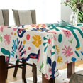 thumbnail image 5 of Yayeee Tablecloths 60" x 108" Rectangle Wrinkle Resistant Party Table Cover, Abstract Floral, 5 of 8