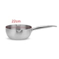 thumbnail image 4 of Cacerola antiadherente de acero inoxidable para leche con mango, cocina, restaurante, diámetro 18 cm 22x8.5cm Sunnimix Sartén de acero inoxidable, 4 of 4