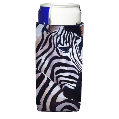 

Carolines Treasures JMK1198MUK Zebra Head Ultra Beverage Insulators for slim cans Slim Can multicolor