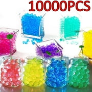 OBOSOE 10000 Pcs/Bag Home Decor Pearl Shaped Crystal Soil Water Beads Bio Gel Ball For Flower/Weeding Mud Grow Magic Jelly Balls
