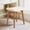 Beige with dark natural wood legs, variant on Carolayne Vintage Vanity Stool, Upholstered Non-Slip, Beige with Dark Natural Wood Legs