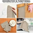 thumbnail image 7 of SKYSONIC Kitchen Dish & Tea Towel Flax Brown Reusable Cloths for Cooking and Drying Dishes for Home Kitchen Cleaning, 28x18in-6 PCS, 7 of 7
