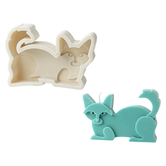 lanema Cartoon Candle Mold Craft Mold Cute Animal Shape 3D Silicone Mold Statue Molds