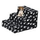 thumbnail image 3 of Rampa de espuma para perros con cubierta suave y extraíble, escalera de 3 escalones para entrenamiento de mascotas Negro, 3 of 9