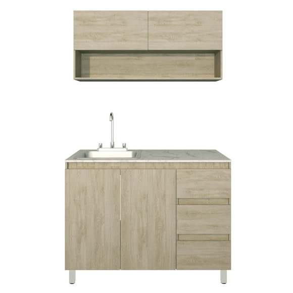 Cocina Integral GIRASOL Con Alacena Inferior Y Superior