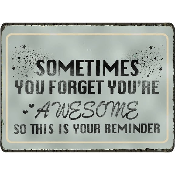 You are Awesome meta Sign Gifts for Women Coworker Inspirational Vintage Sign Thinking of You Thank You Plaque Sign Gifts for Best Friends Encouragement Gifts Birthday Gifts 5.5x8 Inch