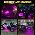 thumbnail image 2 of EverBright Led Strip Lights for Cars, 27CM 5050 15SMD Waterproof Car Underglow Lights Motorcycles Golf Cart Boat Decoration Led Interior Exterior Lights Strip,DC-12V,Pinky Purple (Pack of 4), 2 of 9