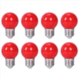thumbnail image 1 of 8X E27 3W 6 Smd Led Lámpara de Luz de Bombilla con Globo de Ahorro de Energía Ac 110-240V, Rojo, 1 of 5