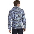 thumbnail image 2 of Port & Company Camo Pullover Fleece Hooded Sweatshirt (PC78HC) Woodland Blue Camouflage, XL, 2 of 2