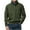 Army Green, variant on Mens Quarter Zip Pullover Corduroy Sweatshirt Casual Half Zip Sweater Tops Lightweight Stand Collar Golf Polo Shirts Gray