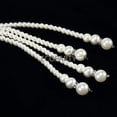 thumbnail image 3 of Stylish Long Single Layer Pearl Knot Necklace Casual Women Trendy Fashion Jewelry, 3 of 8