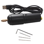 Abbracc Micro électrique en aluminium main portable avec 5pcs , 2A Alimentation électrique
