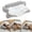 Gray&White, variant on Cervical Neck Pillows, Memory Foam Pillow with Cooling Silk Case for Neck & Shoulder Pain Relief, Side & Back & Stomach Sleepers(Gray&White）