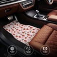 thumbnail image 4 of Salouo Floral Strawberr for Car Floor Mat Set of 4–Car Carpet Mats - Car Mats with Anti-Slip Backing & Driver Heel Pad Universal Fit for Cars, Trucks, SUVs, and Vans, 4 of 6