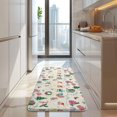 thumbnail image 4 of Beige Christmas Santa Pattern Kitchen Rug Mat,Kitchen Runner Rugs Non Skid Washable,Decorative Kitchen Floor Mats for Kitchen,Sink,Laundry,17"x47.2", 4 of 7