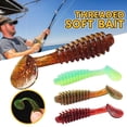 thumbnail image 3 of 15 Pcs Threaded Soft Bait - 50mm PVC Paddle Tail Swimbaits, Fish Attractant Infused Soft Plastic Lures for Freshwater Bass Fishing, 3 of 9