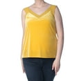 thumbnail image 3 of I.N.C Womens velvet Tank Top, Yellow, X-Small, 3 of 4