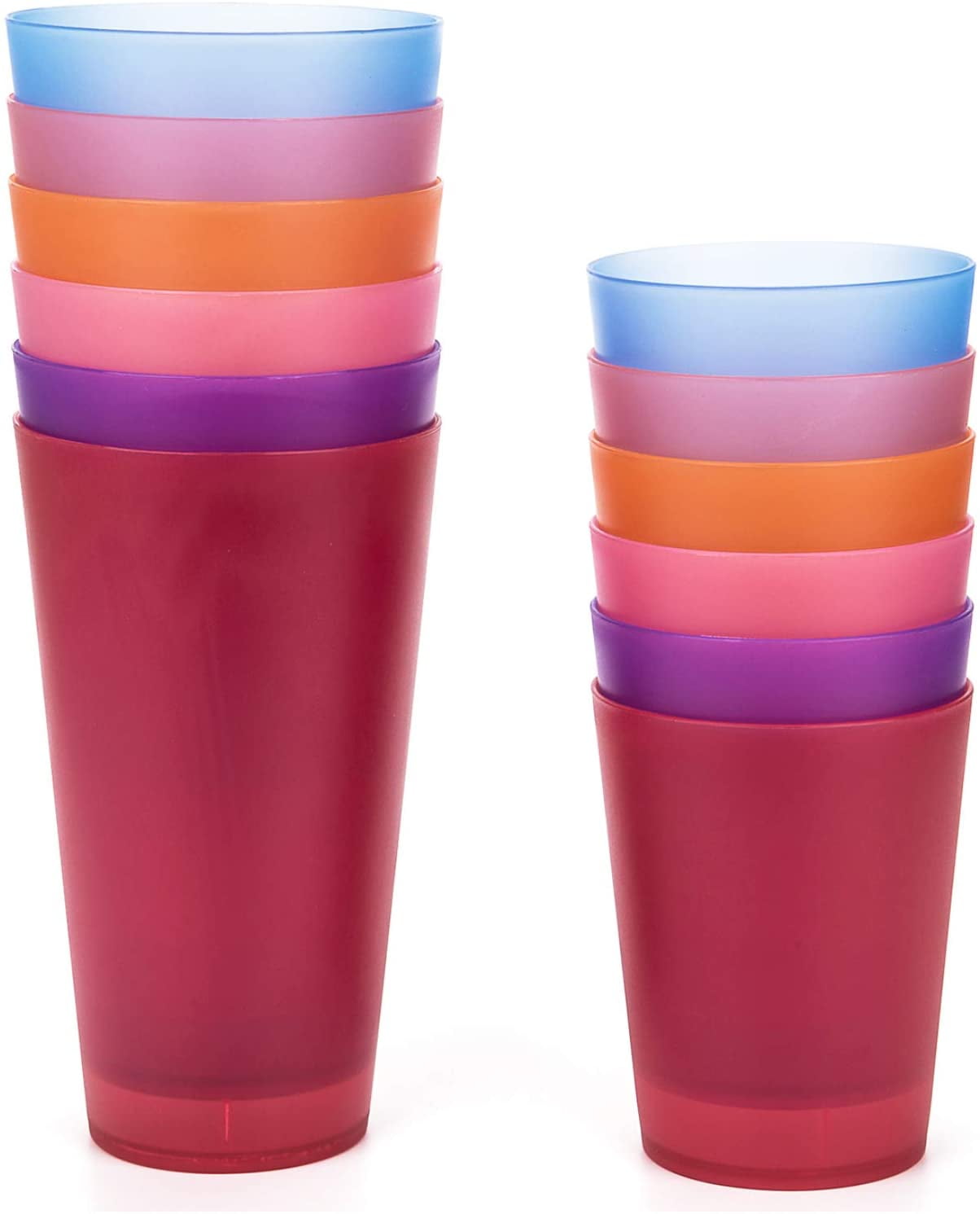 32-ounce and 18-ounce Plastic Tumblers/Drinking Glasses/Party Cups/Iced ...