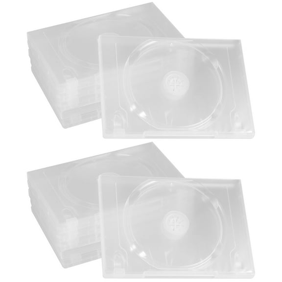 2 Count Discs CD Storage Holder Case Portable Large Capacity