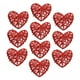 thumbnail image 2 of 10 adornos colgantes de ratán sintético con forma de corazón para árbol de Navidad. Rojo, 2 of 9