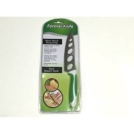 

Forever Knife - Razor Sharp Non-Stick Laser Cut Forged Stainless Steel Knife - Never Needs Sharpening!