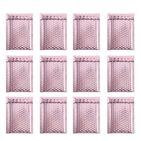 Bubble Mailers Padded Envelopes Made of PE for Storage and Shipping 12pcs Pink