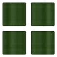 thumbnail image 1 of Abstract Coaster Set of 4, Geometric Star Shape with Triangles, Square Hardboard Gloss Coasters, Standard Size, Charcoal Grey Green, by Ambesonne, 1 of 2