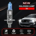 thumbnail image 4 of FZPJJNB H1 Halogen Headlight Bulbs Conversion Kit High Low Beam Super Bright 4200K Pack of 2, 4 of 10