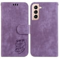 thumbnail image 2 of Compatible avec Samsung Galaxy S22 5G Étui Portefeuille Folio Mignon Embossé Tiger Flip Porte-Cartes, 2 of 5