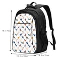 thumbnail image 5 of Daiia Various Rooster Pattern USB Charging Backpack for Men and Women, Anti-Theft Backpack,Travel Backpack,School Backpack,College Backpack,Laptop Backpack, 5 of 7