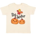 thumbnail image 3 of Inktastic Big Sister Pumpkins with Fall Leaves Girls Toddler T-Shirt, 3 of 5