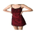 thumbnail image 1 of CNKOO Robe Femme Décolleté Plongeant Sans Manches en Dentelle Camisole, 1 of 6