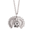 thumbnail image 1 of Sorgo negro blanco flor planta Collar de girasol collar collar collar colgante, 1 of 3