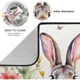thumbnail image 4 of Easter Dish Drying Mat 18x24 Inch,Colorful Rabbit Absorbent Drainer Rack Mats Absorbent Fast Dry Dish Pad Protector Kitchen Counter Accessories, 4 of 6