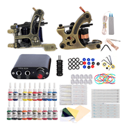 Lism Tatuaje Machine Kit with Power Supply Professional Permanent Makeup Supplies Inks for Beginners