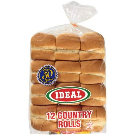Ideal Plain ctry Rolls, 12 ct, 20 oz