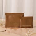 thumbnail image 5 of Mini Lipstick Bag, Portable Small Cosmetic Pouch for Women, PU Leather Travel Makeup Organizer, Compact Key Coin Holder (2 Pack, Large & Small), 5 of 10