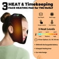 thumbnail image 3 of Cordless Face Heating Pad, 5000mAh Heated Wrap Face Mask with 3 Heat and 3 Time Settings, Wearable Heating Pad for Face, Rechargeble Warm Compress for Face Jaw Chin Wisdom Teeth, 3 of 9