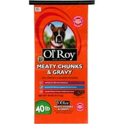 Ol' Roy Meaty Chunks & Gravy Dry Dog Food for Dogs, 40 lb Bag