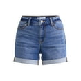 thumbnail image 5 of Time and Tru Women's Mid-Rise Denim Short, 4" Inseam, Size 2-20, 5 of 5