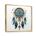 thumbnail image 2 of Designart "Minimalist Serenity Blue Dream Catcher IV" Landscapes Floater Framed Canvas Wall Art, 2 of 7