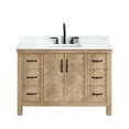 thumbnail image 2 of Javier 48" Bath Vanity in Spruce Antique Brown with White Grain Composite Stone, 2 of 19