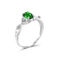 thumbnail image 3 of 0.83 Carat T.G.W. Chrome Diopside Gemstone and White Diamond Accent Ring, 3 of 4